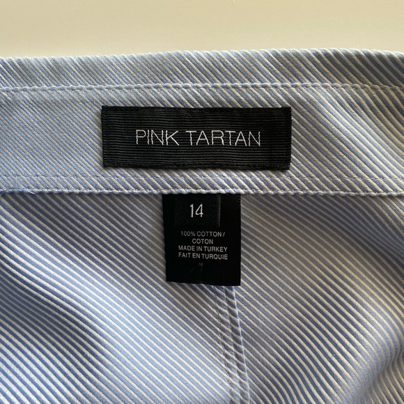 NWOT Pink Tartan Stretch Poplin Trompe L’Oeil - Picture 15 of 16